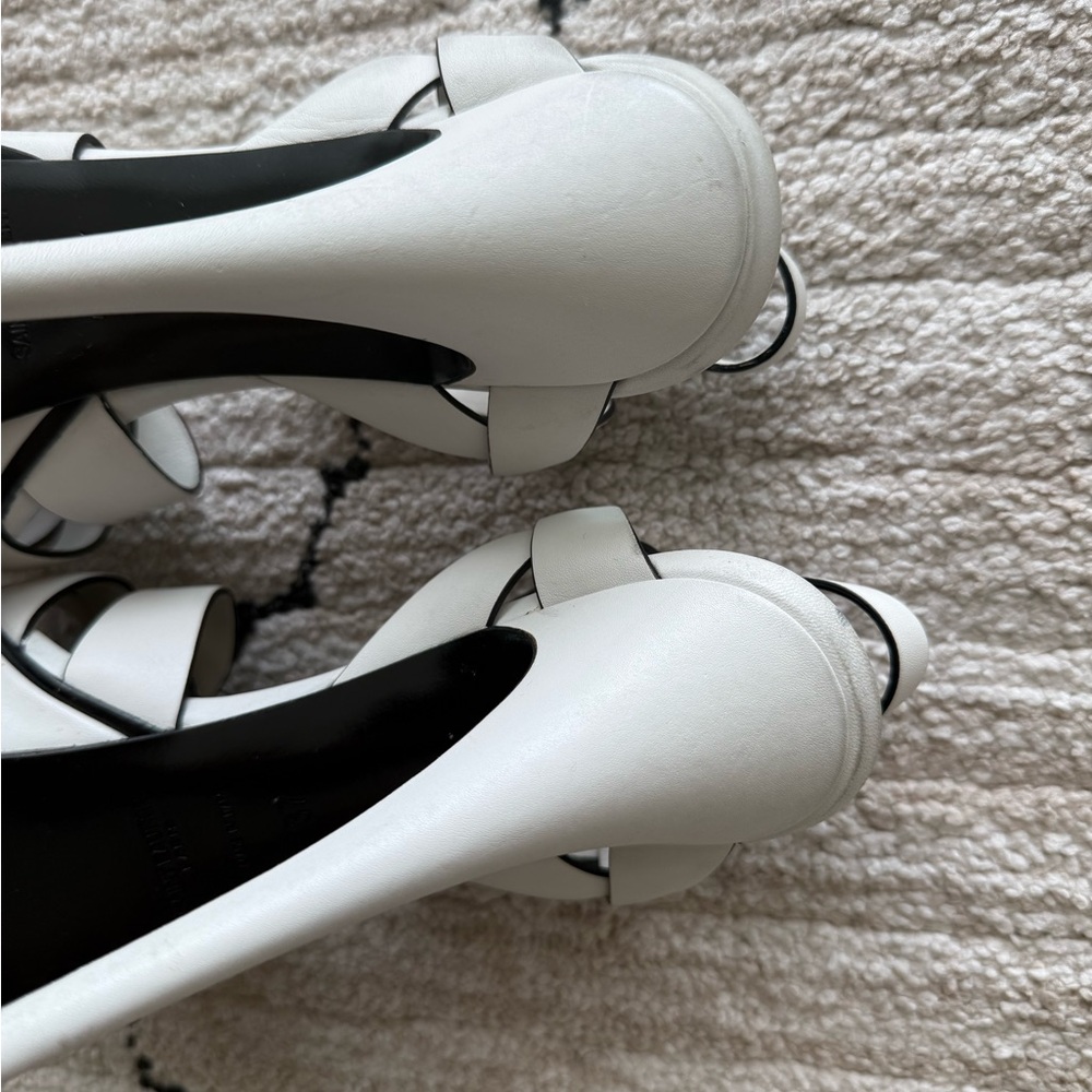 SAINT LAURENT TRIBUTE WHITE 105 HEELS SIZE 37 - Picture 14 of 16